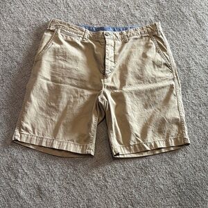 Ralph Lauren Classic Tan Flat Front Shorts